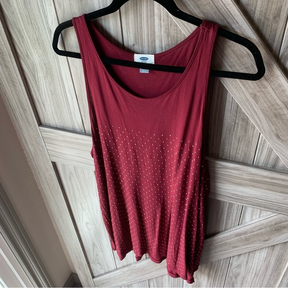 Old Navy Studded Tank Top - Maroon - Picture 3 of 7